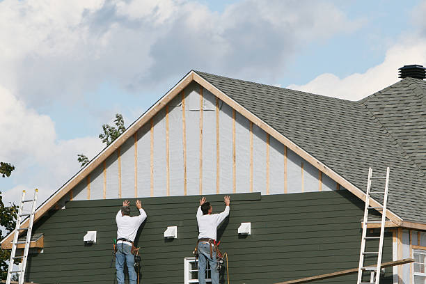 Professional Emergency Siding Repair technician working in Lake Helen, FL